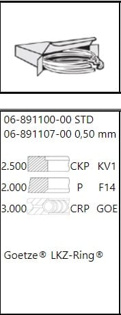 VW T5 2.5TDI AXD  81,00mm SEGMAN 070198151 - Yedek Parça