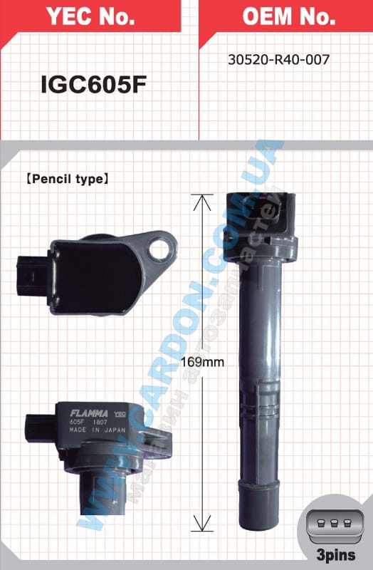FLAMMA BOBIN ATESLEME CRV 2.4 I-VTEC 10=  ACCORD 09= - Yedek Parça
