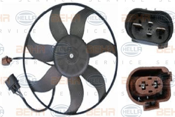 VW GOLFV-VI PASSAT A3 LEON FAN MOTORU BÜYÜK 1K0959455FJ - Yedek Parça