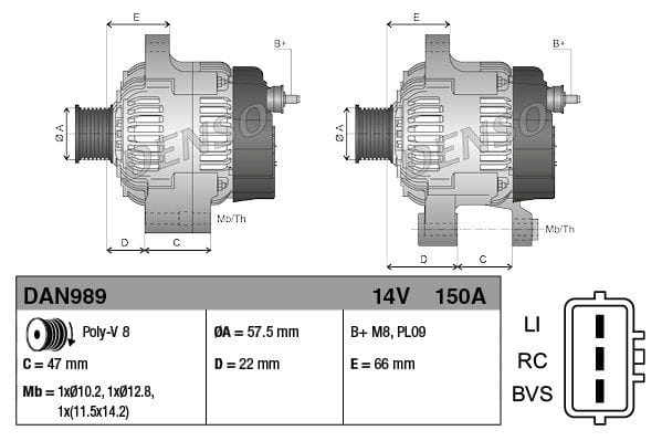 BMW RANGE ROVER 3.6TDV8 ALTERNATÖR YLE500440-YLE500340 - Yedek Parça