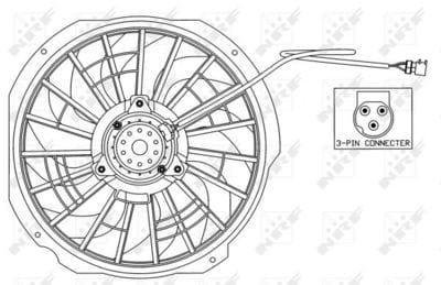 BMW E36 MOTOR FANI (250W) 64508364093 - Yedek Parça