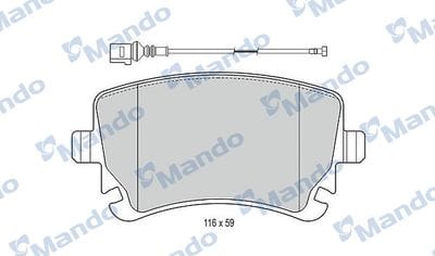 VW T5-T6 FREN BALATASI ARKA&nbsp;7H0698451 - Yedek Parça