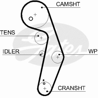 VW T5 CADDY 1,9 120 DİŞ  TRİGER KAYIŞI 038109119 - Yedek Parça