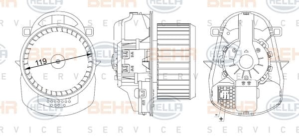 VW TOUAREG PORSCGE CAYENNE 3.0TDI KALORİFER MOTORU 7P0820021 - Yedek Parça