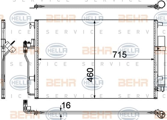 M.BENZ  W906  SPR-CRAFTER KLİMA RADYATÖRÜ  9065000054 - Yedek Parça