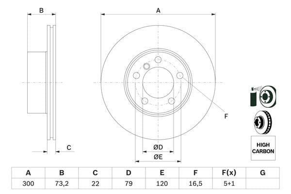 BMW F20-F30 ÖN DİSK 34116792217 - Yedek Parça