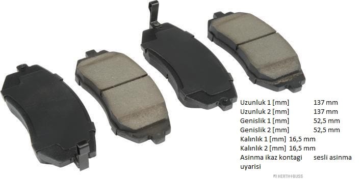SUBARU IMPREZA FORESTER ÖN FREN BALATA 26296FG010 - Yedek Parça
