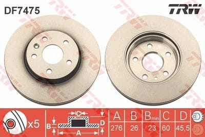 OPEL FREN DİSK ÖN ASTRA J 276mm&nbsp;569073 - Yedek Parça