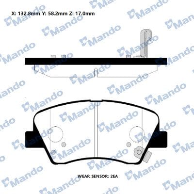 HYUNDAI ACCENT BLUE 11>ELANTRA 11>İ30 12>18 İ20 14>16 ELANTRA 16>KIA RİO 11>17> CEED 12>18 ÖN FREN BALATASI (ESKİ NO:MPH47NS) - Yedek Parça