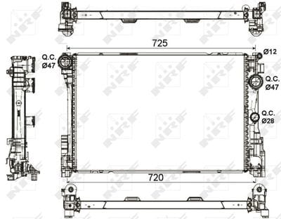 M.BENZ W204-212 M271 CGI-651 Otm. 6-7 VIT. SU RADYATÖRÜ 0995006203 - Yedek Parça