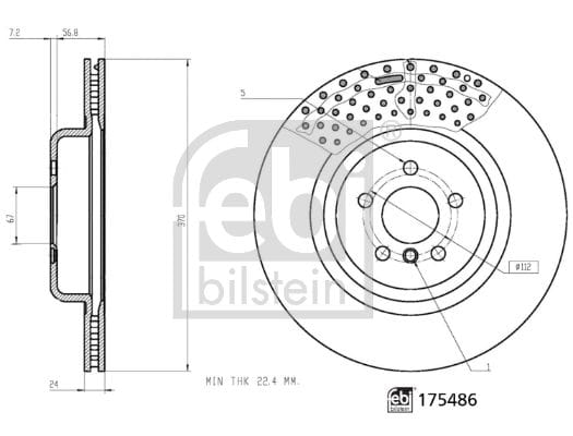 BMW G05-G11 ARKA DİSK ADET 34216860927 - Yedek Parça
