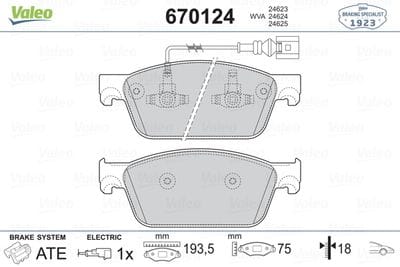 VW T6 FREN BALATASI ÖN 7E0698151 - Yedek Parça