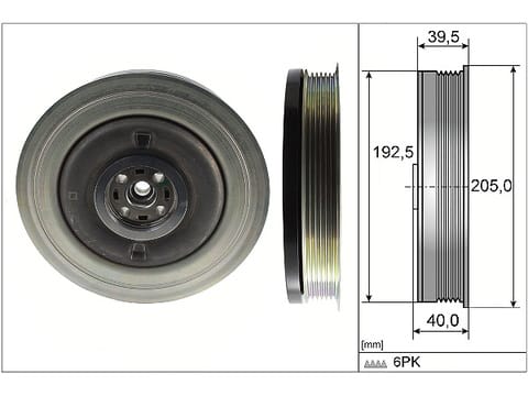 VOLVO S60-S90-XC60-XC90 KRANK KASNAĞI 31401195 - Yedek Parça