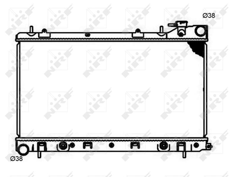 SUBARU FORESTER 02-08 TURBOSUZ OTOMATIK SU RADYATOR 360*688*16 BRAZING - Yedek Parça