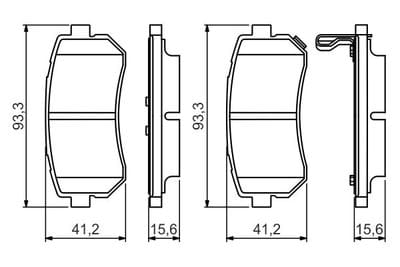 HYUNDAI İX35 11> KIA SPORTAGE 11>İ20 08>12 İ30 08>12 ARKA FREN BALATASI - Yedek Parça
