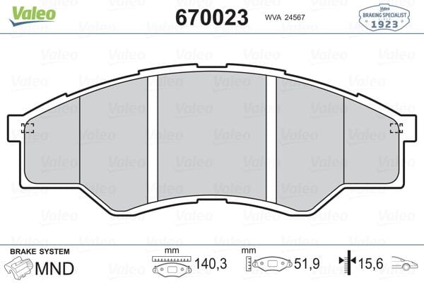 TOYOTA HİLUX 05-15 ÖN FREN BALATASI - Yedek Parça