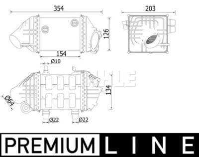 BMW F10 M5-F12 M6 (5-8) TURBO RADYATÖRÜ 17517843123 - Yedek Parça
