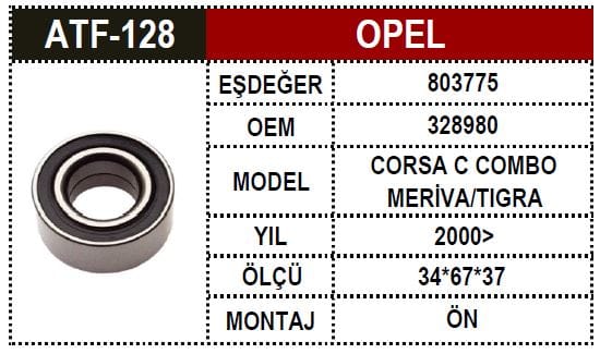 OPEL PORYA BİLYA CORSA C - Yedek Parça