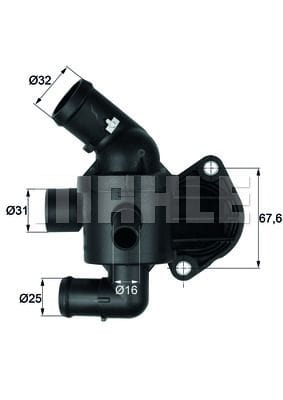 VW T5 2.0TDI TERMOSTAT 03L121111AE - Yedek Parça