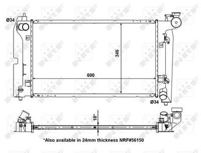 TOYOTA COROLLA 02-07 AVENSIS 03-08 3ZZ SU RADYATÖRÜ  A-T BRAZING - Yedek Parça
