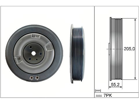 VOLVO XC90-60 S90-60 2.0D KRANK KASNAĞI 32253160 - Yedek Parça