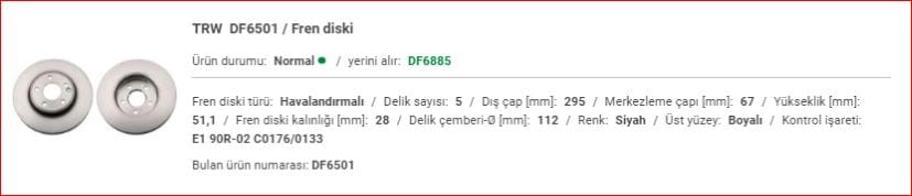 M.BENZ W117-156-176-246 ÖN FREN AYNASI TAKIM&nbsp;A2464210112 - Yedek Parça