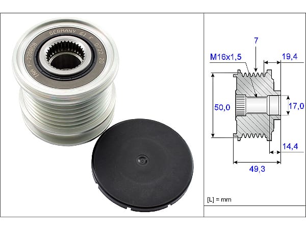 M.BENZ OM626-642 ALTERNATÖR KASNAĞI A6261500060 - Yedek Parça