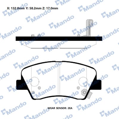 HYUNDAI ACCENT BLUE 11>ELANTRA 11>İ30 12>18 İ20 14>16 KIA RİO 11>17> CEED 12>18 NİRO 16>ÖN FREN BALATASI (ESKİ NO:MPH46NS) - Yedek Parça