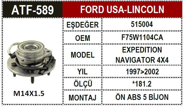 LINCOLN NAVIGATOR 97-02 ON PORYA F75W1104CA - Yedek Parça