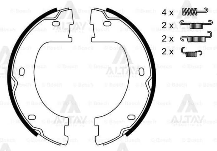 FREN BALATA EL CRAFTER 06-15 / SPRINTER 06-11 ÇAP 172mm - Yedek Parça