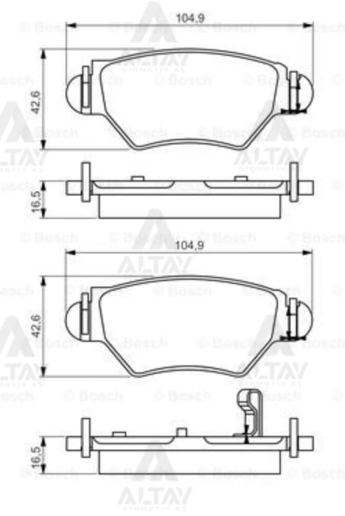 FREN BALATA ASTRA G / ZAFIRA A Z14XE-Z16XE-Z14XEP ARKA - Yedek Parça