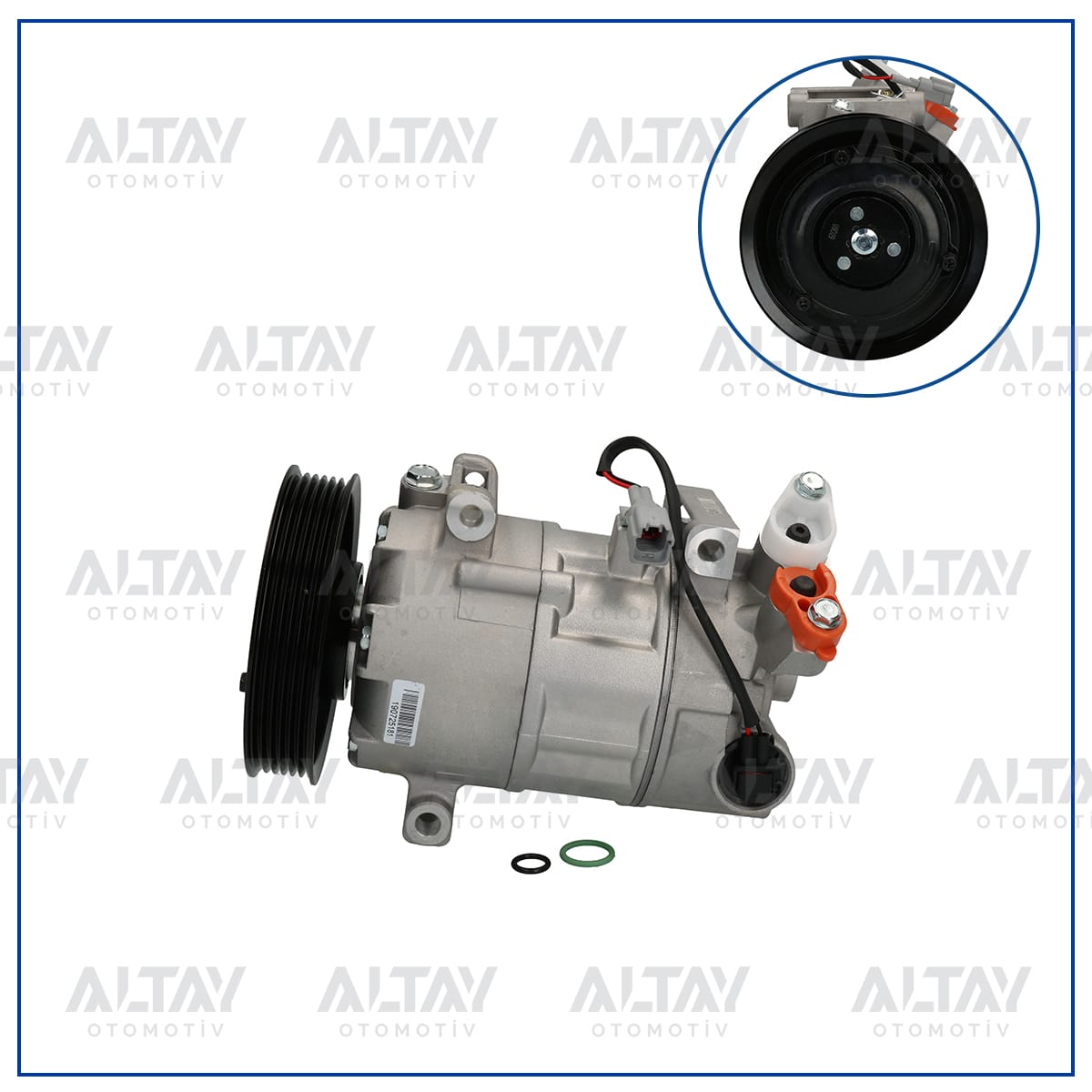 KLIMA KOMPRESORU  MEGANE III / FLUENCE / SCENIC III 09=> 1.5DCI 1.6 16V 12V 6 KANAL 125MM - Yedek Parça