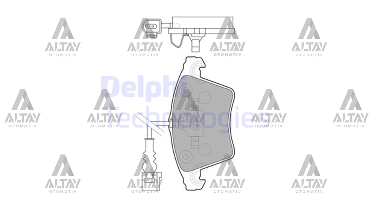 FREN BALATA TRANSPORTER T5 03-09 / TRANSPORTER T6 09=> (FİŞLİ 20mm) ÖN 16" - Yedek Parça