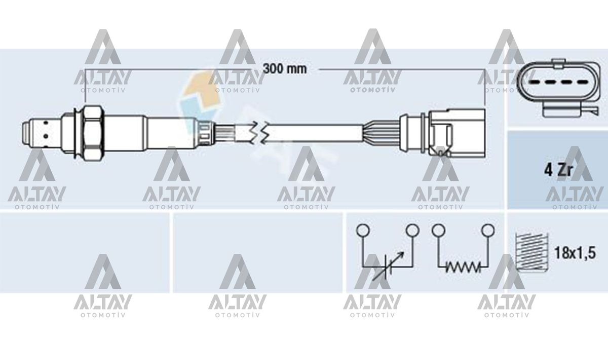 SENSÖR OKSİJEN GOLF6 / JETTA / POLO / İBİZA / FABİA / A1 10=> CBZA-CBZB-CBZC 1.2 TSİ ARKA - Yedek Parça