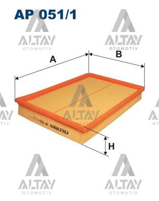 HAVA FİLTRESİ CORSA C / MERİVA A 02=> Z10XE-Z10XEP-Z12XE-Z12XEP-Z14XE-Z14XEP - Yedek Parça