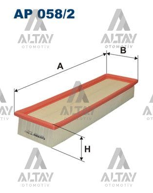 HAVA FİLTRESİ 206 / 206+ / 307 / C3 / C4 04=> 1.4 16 V - Yedek Parça