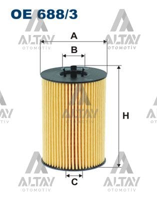 YAĞ FİLTRESİ GOLF7 / A3 / LEON / PASSAT / TİGUAN 13=> 1.6 TDI-2.0 TDI CLHA-CRKB-CLHB-DCXA-DCZA-CRLB-DDYA