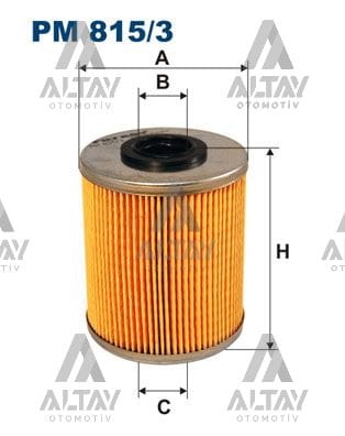 YAKIT FİLTRESİ (MAZOT) MASTER / TRAFIC / MOVANO / VIVARO 2.5DTI KISA 84 mm - Yedek Parça