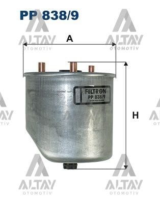 YAKIT FİLTRESİ (MAZOT) FOCUS / COURIER 11=> 1.5-1.6 TDCI / S40 / V50 / S60 / S80 / V60 / V40 / XC40 11-15 D4162T - Yedek Parça