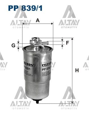 YAKIT FILTRESI (MAZOT) GOLF4 / BORA / PASSAT / LT35 / TOLEDO / FIAT PUNTO 98-03 1.9 TDI-2.5 TDI AGR-AHF-AVG-ANJ-AVR - Yedek Parça