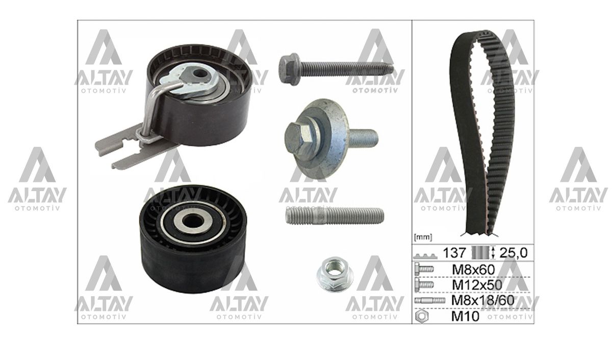 TRİGER SETİ  FOCUS / CMAX 1.6 TDCI / 207 / 308 / 407 / PARTNER TEPEE 03=>11   1.6 HDI EURO 4 137 DİŞ - Yedek Parça