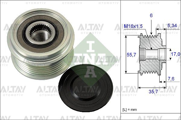 KASNAK ŞARJ DİNAMO CAPTIVA C100-C140 / EPICA / LACETTI / ANTARA / VITO 108-110 / SSANGYONG KORANDO / MUSSO 2.0 CDTI - Yedek Parça