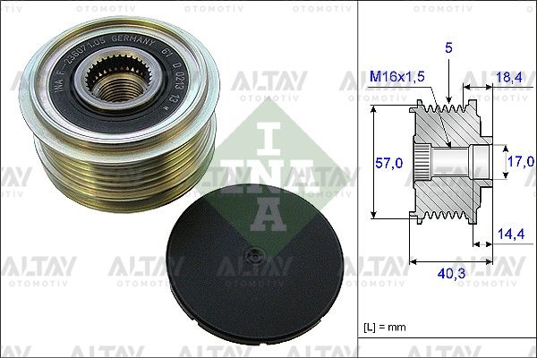 KASNAK ŞARJ DİNAMO ACCENT 06-11 ERA / I-20 / I-30 / I-40 / ELANTRA / VENGA / STONIC/ CEED /RIO DİZEL - Yedek Parça