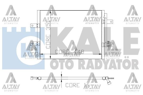 RADYATÖR KLİMA ALBEA 03-07 1.3JTD / PALIO 03-07 1.3JTD - Yedek Parça