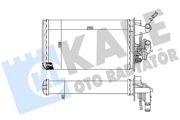 RADYATÖR KALORİFER TEMPRA&nbsp; 92-99 / TIPO 90-00 / ALFA 145 94-01 / ALFA 146 94-01 MEKANİK - Yedek Parça