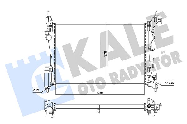RADYATÖR SU CORSA D 06-14 / 1.2 M-T KLİMALI MEKANİK - Yedek Parça