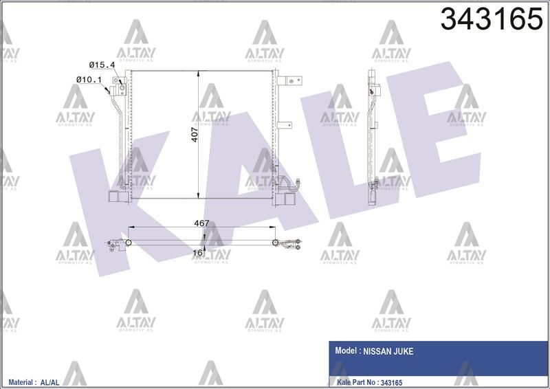 RADYATÖR KLİMA JUKE 10=> 1.6 DIG-T - Yedek Parça