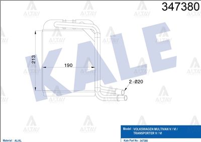 RADYATÖR KALORİFER TRANSPORTER T5 /Q7 / TOUAREG 04=> MEKANİK - Yedek Parça