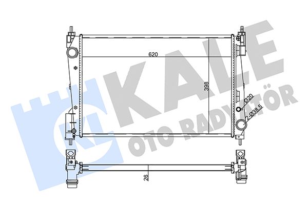 RADYATÖR SU DOBLO / CORSA D / GRANDE PUNTO / Z13DTH-A13DTE-Z13DTE-A16LER-B16LER M-T BRAZİNG - Yedek Parça
