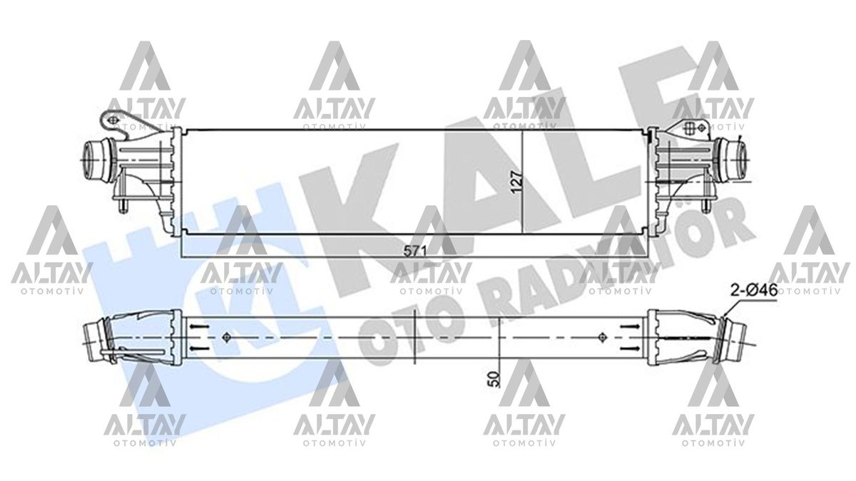TURBO RADYATÖRÜ (INTERCOOLER) CORSA E 14=> B13DTC / B13DTE - Yedek Parça